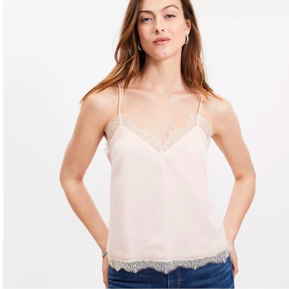 LOFT Lace Cami Peach Medium - Picture 2 of 8